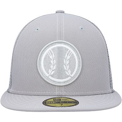Men's New Era Gray Milwaukee Brewers 2023 On-Field Batting Practice 59FIFTY Fitted Hat