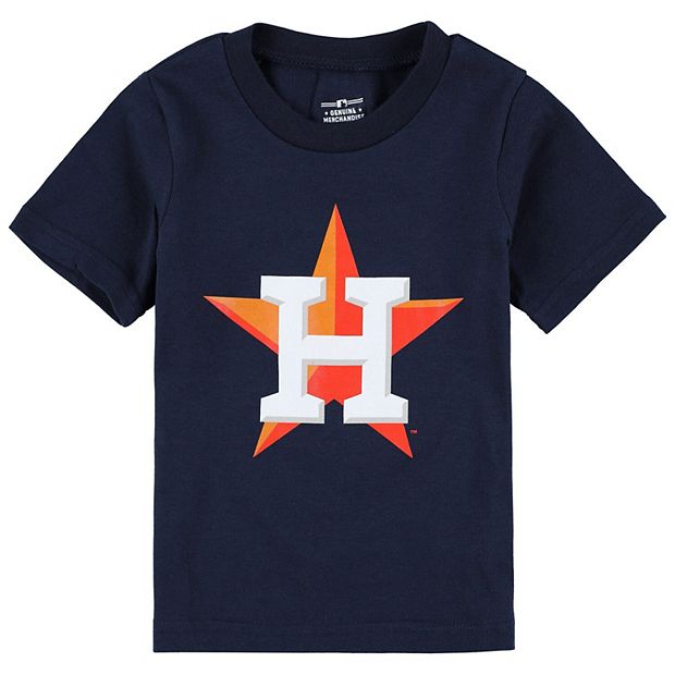 Toddler Navy Houston Astros Team Crew Primary Logo T-Shirt
