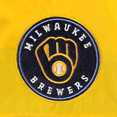 Men's Columbia Navy Milwaukee Brewers Flash Forward Challenger Omni-Shade Full-Zip Windbreaker