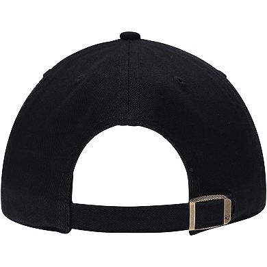 Men's '47 Black New Jersey Devils Alternate Logo Clean Up Adjustable Hat