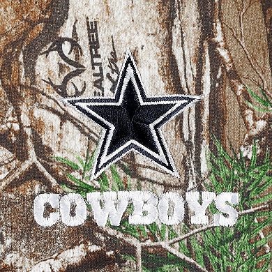 Men's Realtree Camo Dallas Cowboys Trophy Tech Fleece Full-Zip Hoodie