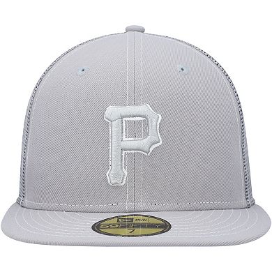 Men's New Era Gray Pittsburgh Pirates 2023 On-Field Batting Practice 59FIFTY Fitted Hat