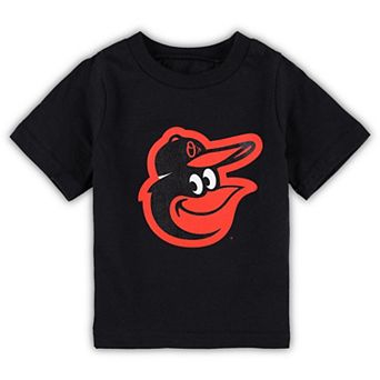 Toddler Black Baltimore Orioles Team Crew Primary Logo T-Shirt