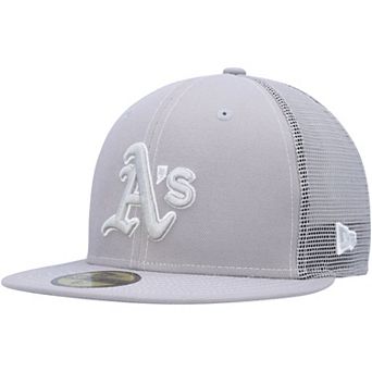 Men's New Era Gray Oakland Athletics 2023 On-Field Batting Practice 59FIFTY Fitted Hat
