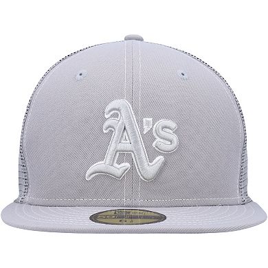 Men's New Era Gray Oakland Athletics 2023 On-Field Batting Practice 59FIFTY Fitted Hat