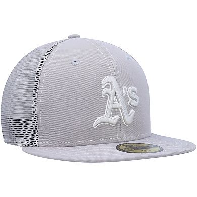 Men's New Era Gray Oakland Athletics 2023 On-Field Batting Practice 59FIFTY Fitted Hat