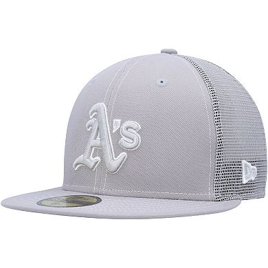 Men's New Era Gray Oakland Athletics 2023 On-Field Batting Practice 59FIFTY Fitted Hat