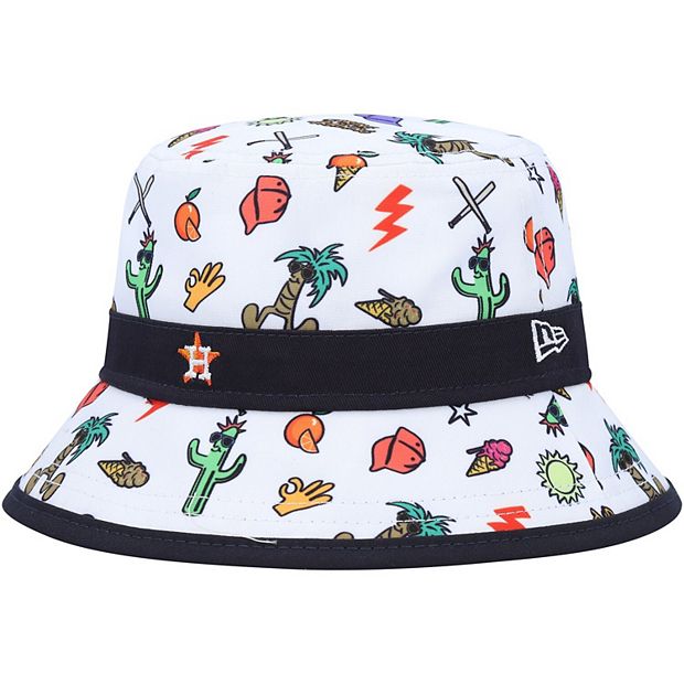 Infant New Era White Houston Astros Spring Training Print Bucket Hat