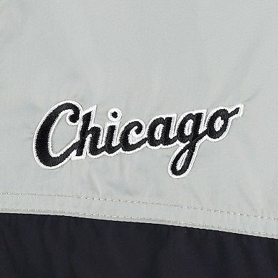 Men's Columbia Black/Gray Chicago White Sox Omni-Shade Flash Forward Challenger Full-Zip Windbreaker Jacket