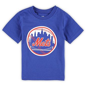 Toddler Royal New York Mets Team Crew Primary Logo T-Shirt