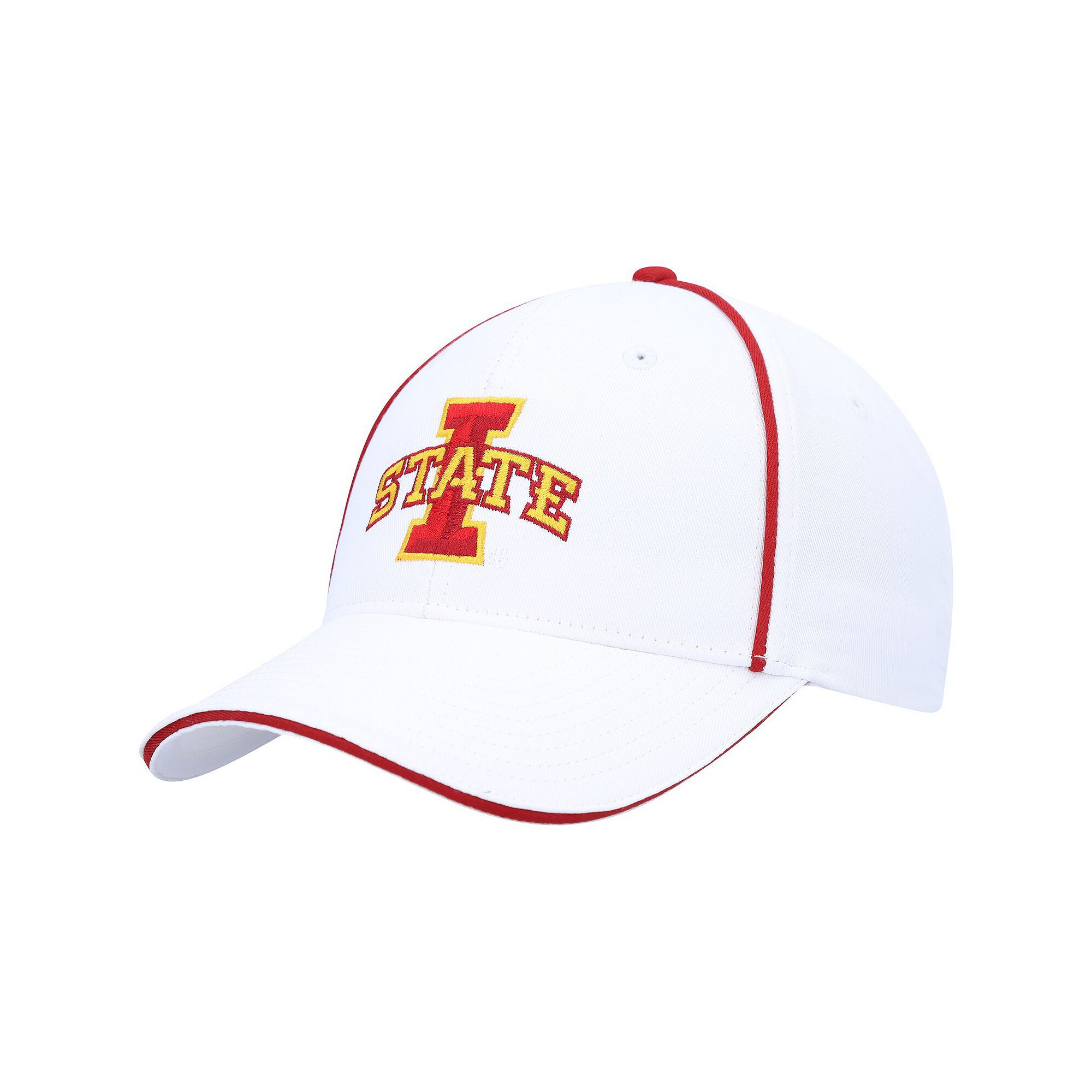 Mens Colosseum  White Iowa State Cyclones Take Your Time Snapback Hat