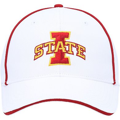 Men's Colosseum  White Iowa State Cyclones Take Your Time Snapback Hat