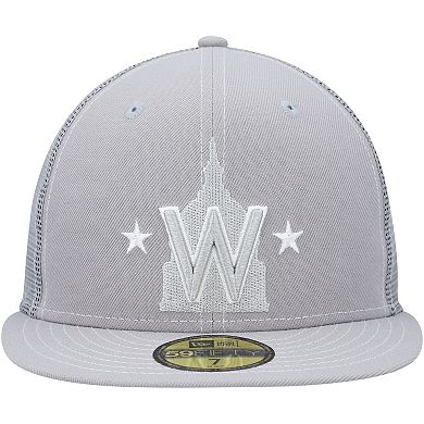 Men's New Era Gray Washington Nationals 2023 On-Field Batting Practice 59FIFTY Fitted Hat