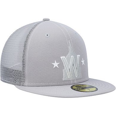 Men's New Era Gray Washington Nationals 2023 On-Field Batting Practice 59FIFTY Fitted Hat