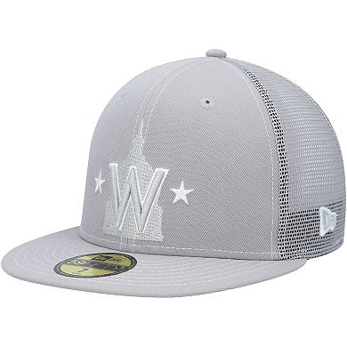 Men's New Era Gray Washington Nationals 2023 On-Field Batting Practice 59FIFTY Fitted Hat