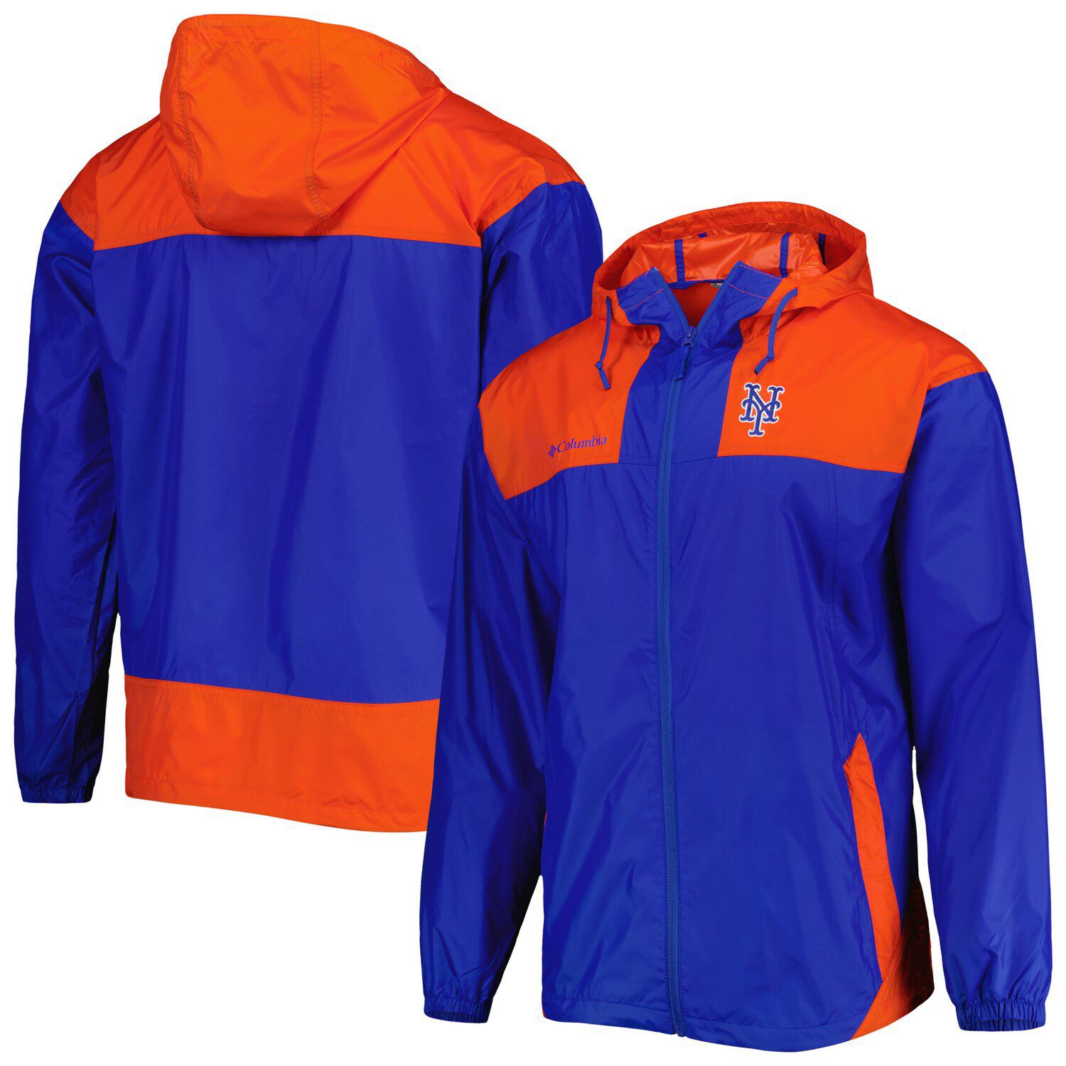 Men's Starter Royal New York Mets Yardline V-Neck Pullover Windbreaker Size: Small