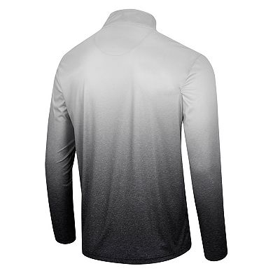 Men's Colosseum White/Black Army Black Knights Laws of Physics Quarter-Zip Windshirt