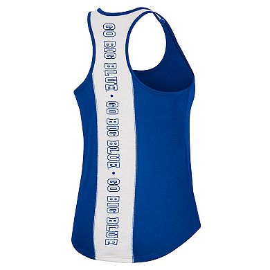 Women's Colosseum Royal Kentucky Wildcats 10 Days Racerback Scoop Neck Tank Top
