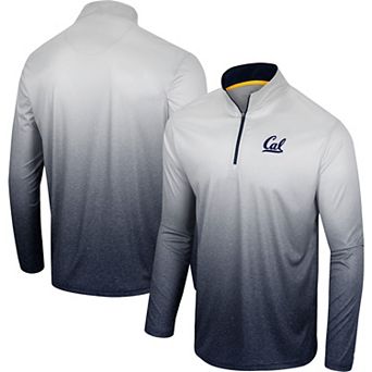 Men's Colosseum Navy/White Cal Bears Laws of Physics Quarter-Zip Windshirt