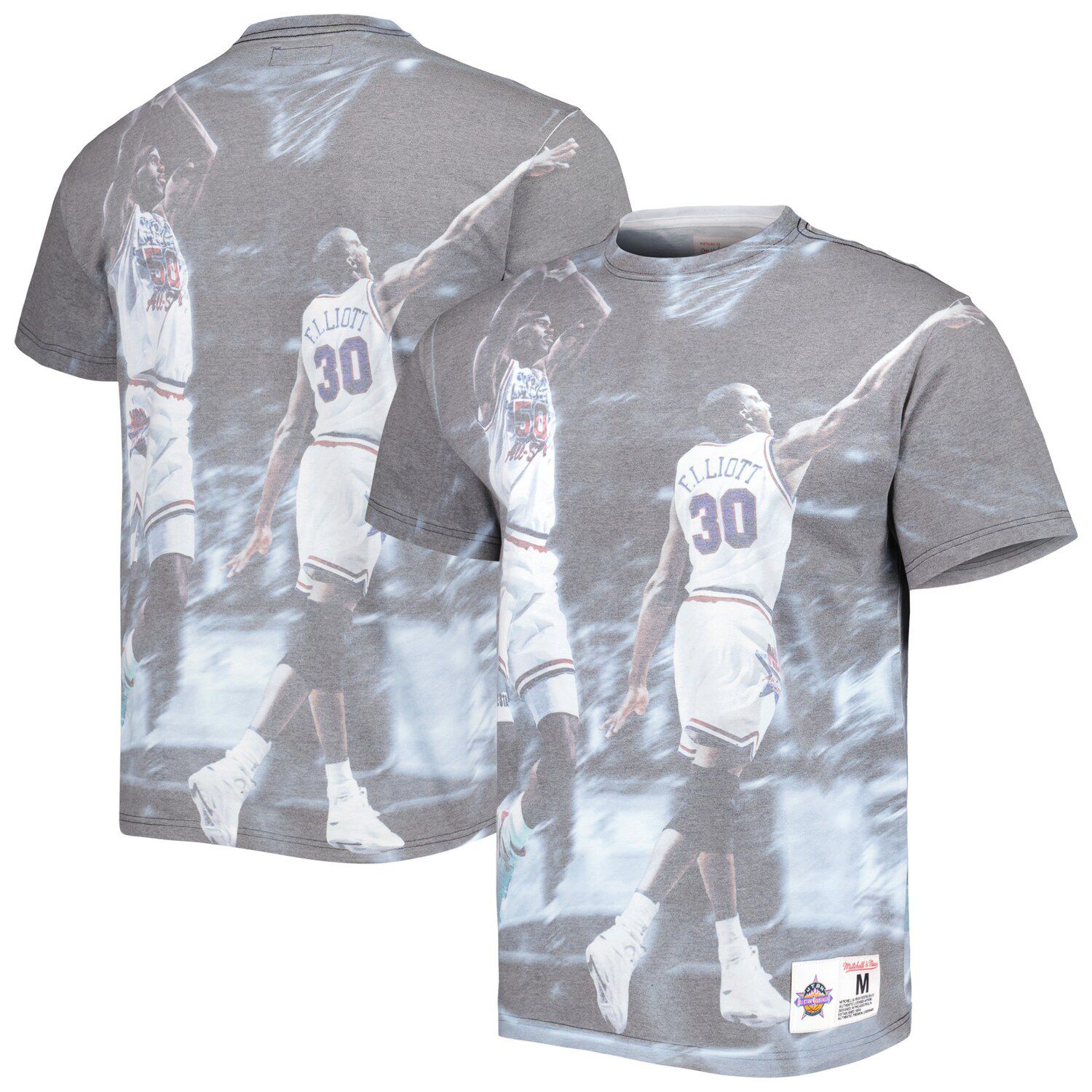 John Starks New York Knicks Mitchell & Ness Above The Rim T-Shirt - Gray