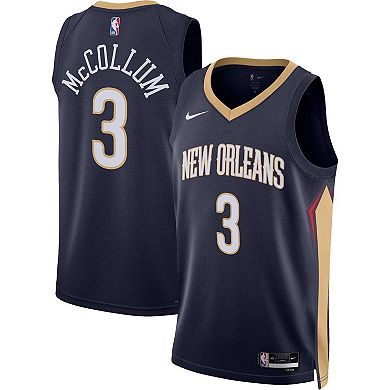 Unisex Nike C.J. McCollum Navy New Orleans Pelicans 2022/23 Swingman Jersey - Icon Edition