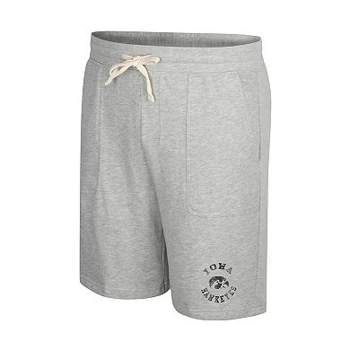Men's Colosseum Heather Gray Iowa Hawkeyes Love To Hear This Terry Shorts