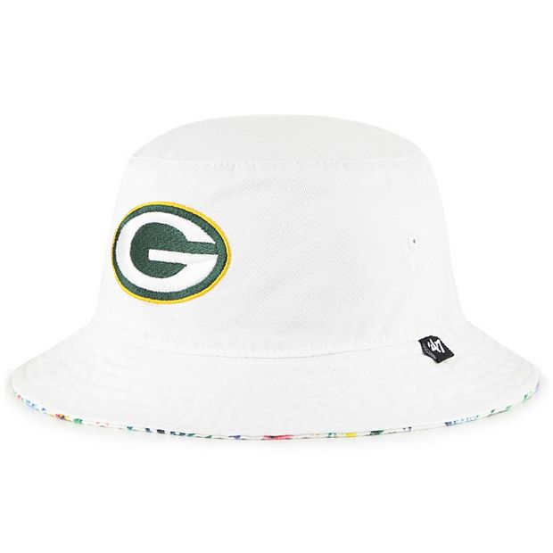 Women's '47 White Green Bay Packers Highgrove Bucket Hat