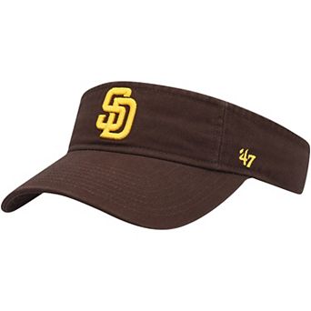 Men's '47 Brown San Diego Padres Clean Up Logo Visor