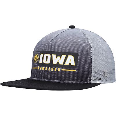 Men s Colosseum Black Gray Iowa Hawkeyes Snapback Hat