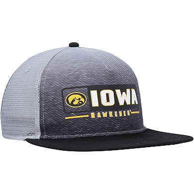Men's Colosseum  Black/Gray Iowa Hawkeyes Snapback Hat