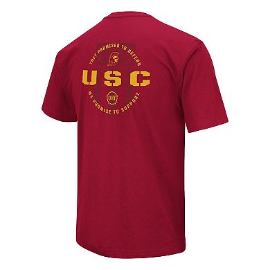 Men's Colosseum Crimson USC Trojans OHT Military Appreciation T-Shirt