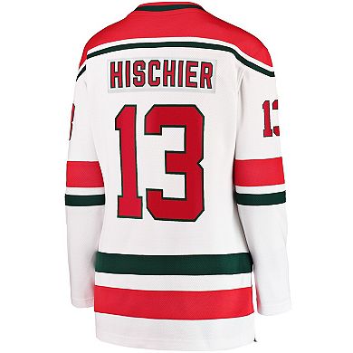 Women's Fanatics Nico Hischier White New Jersey Devils Alternate Breakaway Jersey