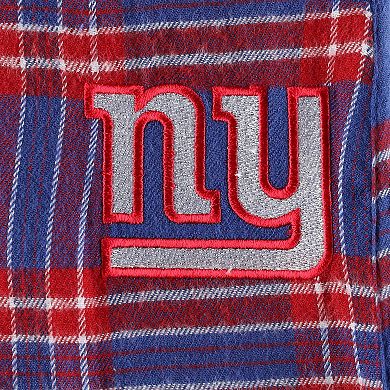 Men's Concepts Sport Royal/Red New York Giants Big & Tall Flannel Sleep Set