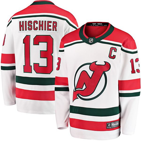 Men's Fanatics Branded Nico Hischier White New Jersey Devils 2022/23 H –  Game Time Jerseys