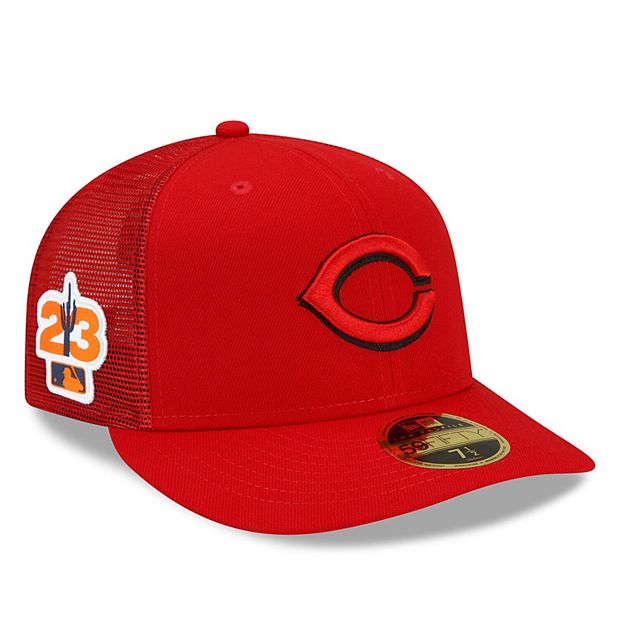 Men's New Era Red Cincinnati Reds Spring Training Visor Tab