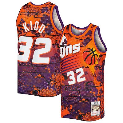 Men s Mitchell Ness Jason Kidd Orange Phoenix Suns Hardwood Classics Lunar New Year Swingman Jersey