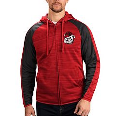 Men's G-III Sports by Carl Banks Red/Heather Gray St. Louis Cardinals Southpaw Reversible Raglan Hoodie Full-Zip Jacket