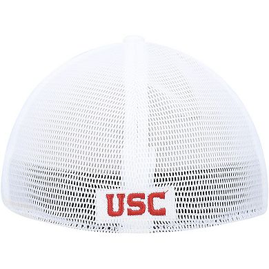 Men's Nike White USC Trojans Legacy91 Meshback Swoosh Performance Flex Hat