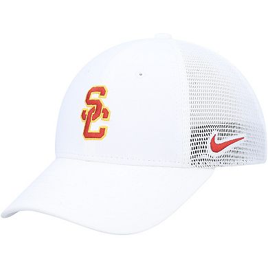 Men's Nike White USC Trojans Legacy91 Meshback Swoosh Performance Flex Hat