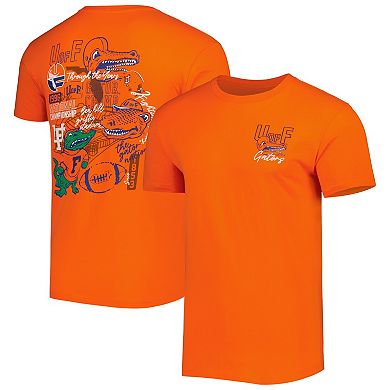 Men's Orange Florida Gators Vintage Through the Years Two-Hit T-Shirt