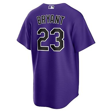 Men's Nike Kris Bryant Purple Colorado Rockies Alternate Replica Player Jersey