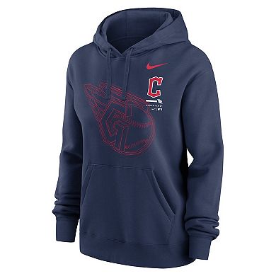 Women's Nike Navy Cleveland Guardians Big Game Pullover Hoodie