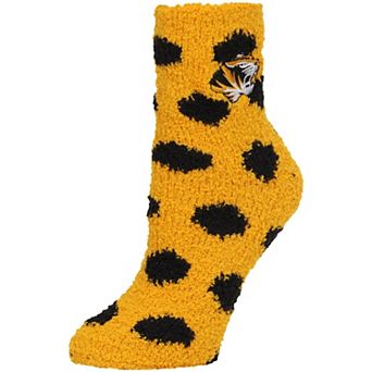Women's ZooZatz Missouri Tigers Plush Dot Socks