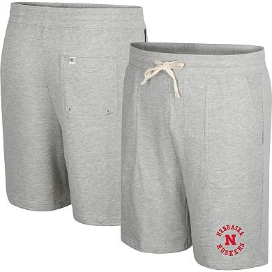 Men's Colosseum Heather Gray Nebraska Huskers Love To Hear This Terry Shorts