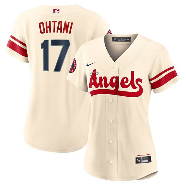 Women's Nike Shohei Ohtani Cream Los Angeles Angels 2022 City Connect  Replica Player Jersey