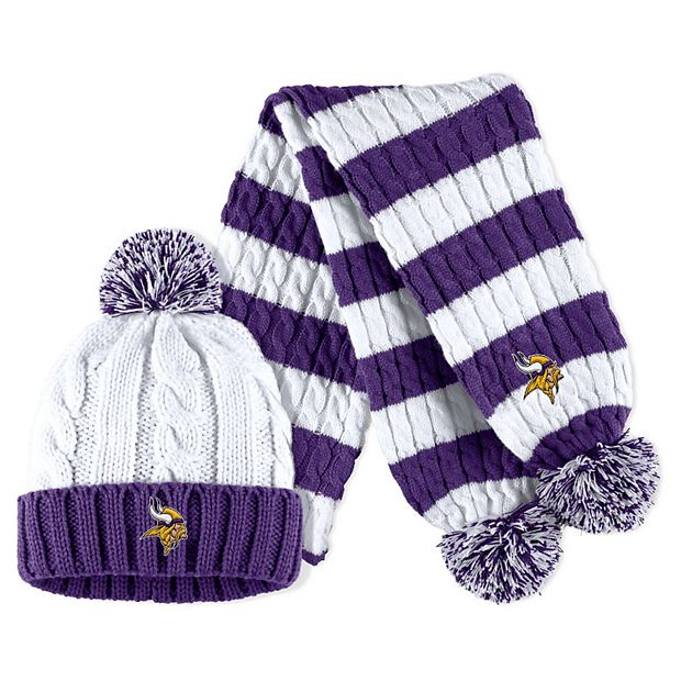 Youth Purple Minnesota Vikings Tailgate Cuffed Knit Hat with Pom