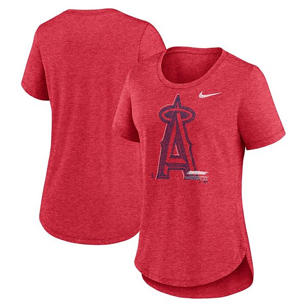 売れ筋商品|||ナイキ Tシャツ トップス レディース Women's Heather Charcoal Los Angeles Angels Authentic Collection Early Work Tri-Blend T-shirt Heather Charcoal Women's Los Angeles Angels Nike Heather Charcoal Authentic
