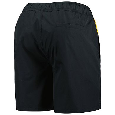 Men's Starter Black Pittsburgh Penguins Freestyle Volley Swim Shorts