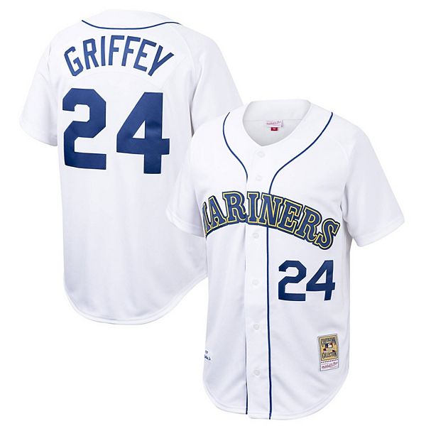 Ken Griffey Jr Cooperstown Collection Seattle Mariners Jersey Stitched Sz S  NEW