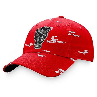 Women's Top of the World Red NC State Wolfpack OHT Military Appreciation Betty Adjustable Hat